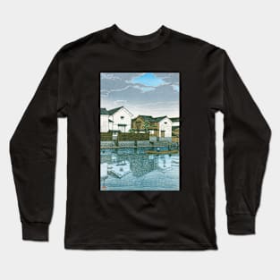 Cloudy Day in Matsue Izumo by Kawase Hasui Long Sleeve T-Shirt